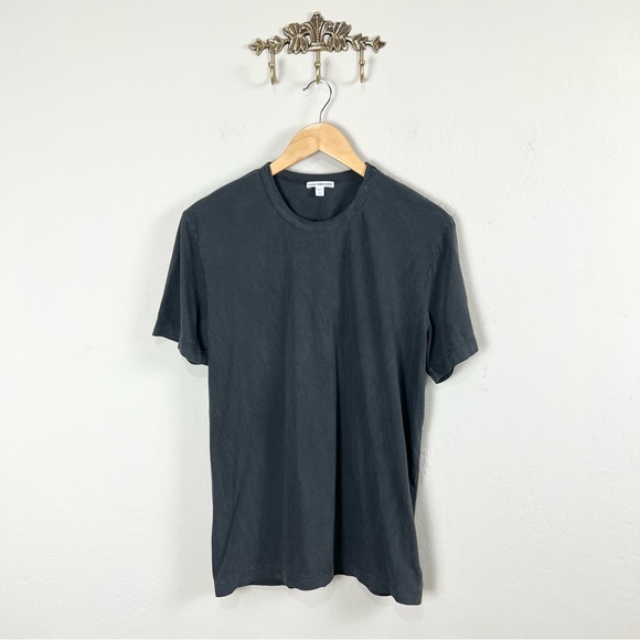 James Perse Shirts Standard James Perse 0 Cotton Faded Black Tshirt